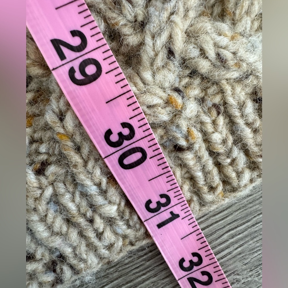Lauren Ralph Lauren Cream Cable Knit Button Front Cardigan - Picture 10 of 12
